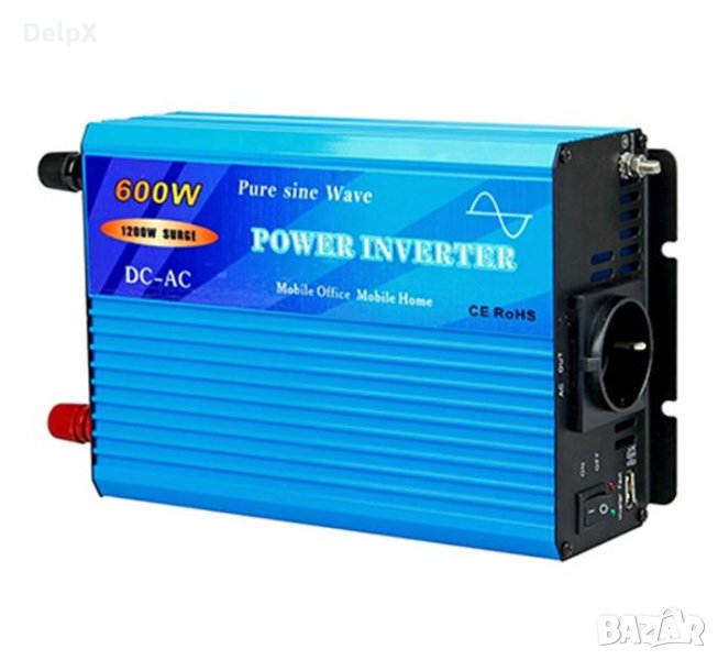 Инвертор синусоидален TY-600-S 12VDC/220VAC 600W, снимка 1