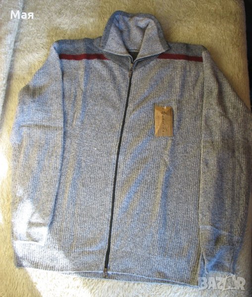 Нова мъжка жилетка с висока яка и цип, снимка 1
