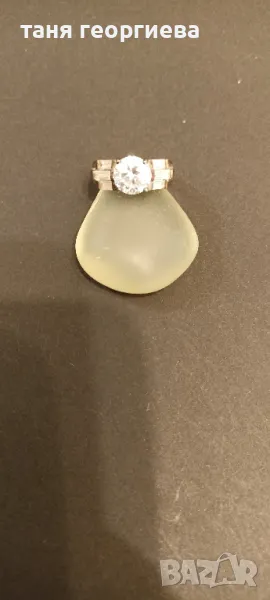 сребърен пръстен с цирконий, снимка 1