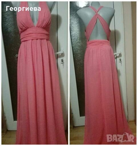 Разкошна дълга розова рокля СУПЕР ПРОМОЦИЯ👗💕40 р-р М👗💕арт.394, снимка 1