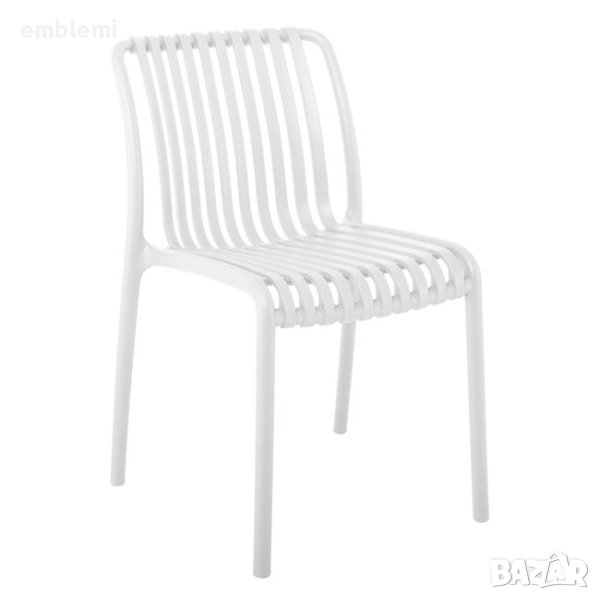 Стол трапезен градински Moda Бял, снимка 1