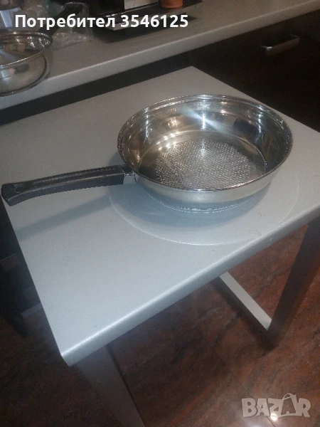 Тиган от неръждавейка, диаметър 30 см, дълбочина 7-8 см, снимка 1