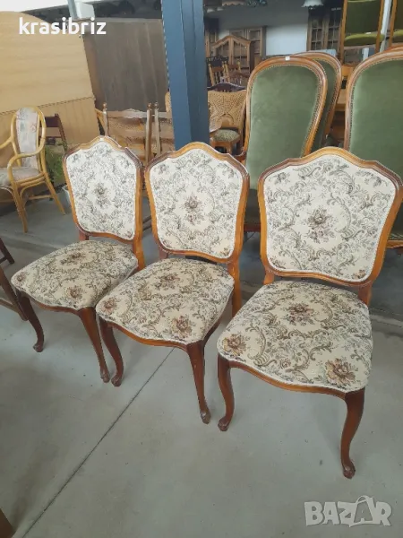 Масивни Барокови Столове-3бр -Внос от Германия!ОБЯВЕНАТА ЦЕНА Е ЗА БРОЙ!, снимка 1