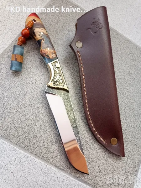 Ръчно изработен ловен нож от N690co стомана KD handmade knives ловни ножове, снимка 1