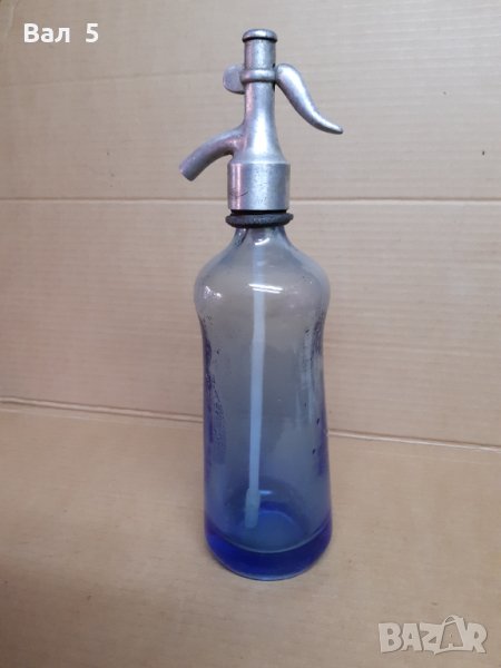 Стар стъклен сифон за газирана вода , сода - Русе .Бутилка 2, снимка 1