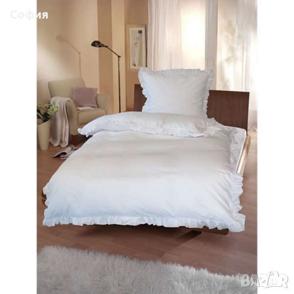 Спално бельо DECOR, 100% органичен памук, Плик 135*200см, калъфка 80*80 см, Бял, снимка 1