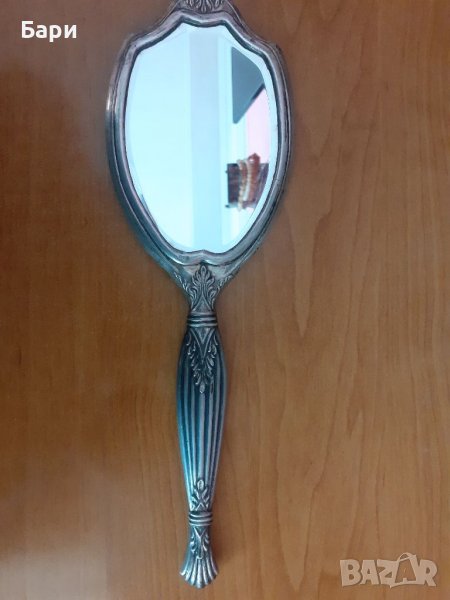 Уникално старо сребърно огледало, снимка 1