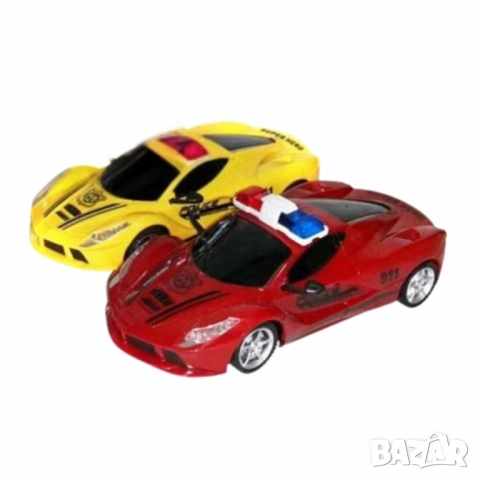 Полицейска кола с дистанционно управление – Висока скорост и много забавление, снимка 2 - Коли, камиони, мотори, писти - 52032653