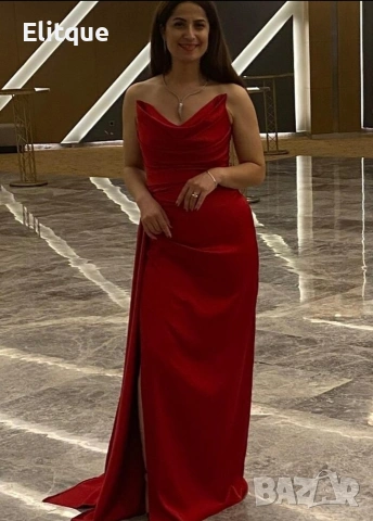 ⭐️Дълги сатенени рокли с цепка