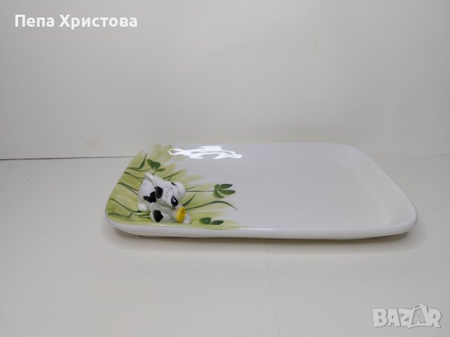 Плато от италианска керамика Bassano, снимка 4 - Прибори за хранене, готвене и сервиране - 40685361