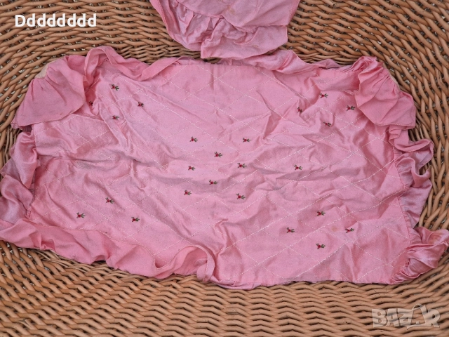 Стара Плетена бебешка кошара от 1935 г., снимка 6 - Антикварни и старинни предмети - 51776034