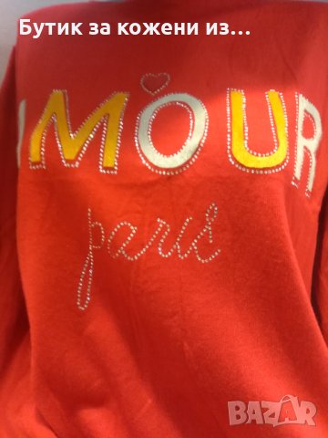 Блуза в червено, снимка 2 - Блузи с дълъг ръкав и пуловери - 30917059