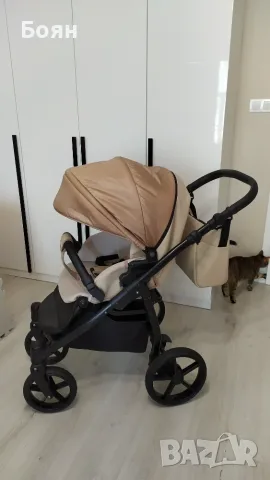 Бебешка количка 3в1 Buba Karina Light Beige / Светла Бежова, снимка 8 - Детски колички - 55777052
