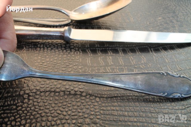 Посребрен комплект за хранене 24 броя , снимка 14 - Колекции - 42654427