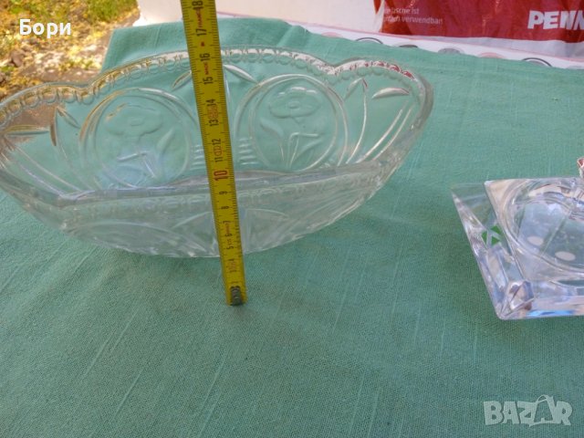 Стъклена купа и бонбониера, снимка 9 - Други - 36802820