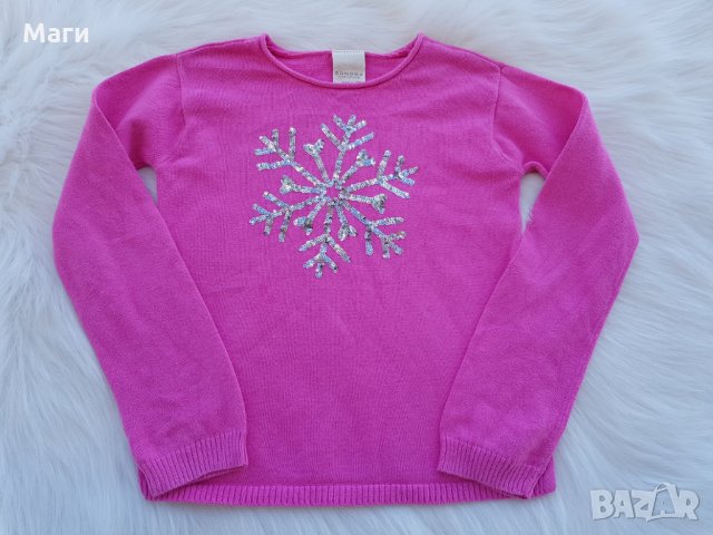 Пуловер с паети 7 години, снимка 2 - Детски Блузи и туники - 30918538