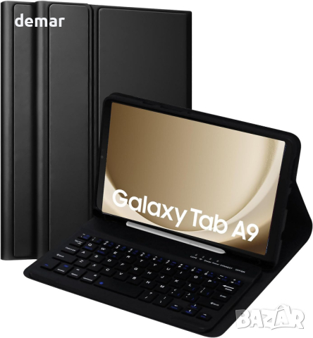 Калъф с клавиатура Samsung Galaxy Tab A9 8.7" 2023 SM-X110/X115/X117, снимка 1 - Таблети - 44767897