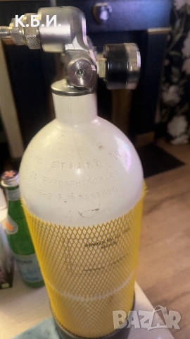 Купувам желязна - метална бутилка от този тип на 300 атмосфери работното налягане с 5 литра обем , снимка 5 - Въздушно оръжие - 54178749