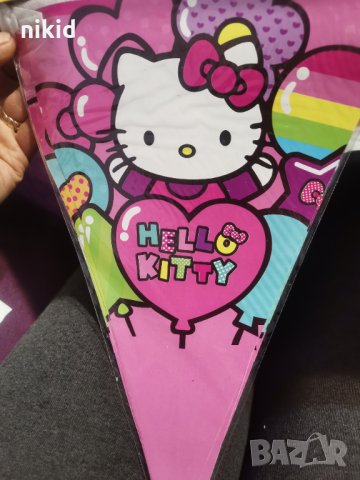  Hello Kitty Коте Кити Гирлянд Знаменца Знамена Флаг Банер, снимка 2 - Декорация за дома - 21233108