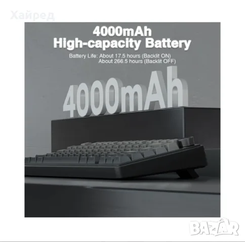 Нова AULA F75 Pro – Механична безжична гейминг клавиатура 75% RGB, Hot-Swap, снимка 5 - Клавиатури и мишки - 56010708