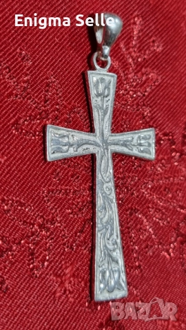 Сребърен кръст 925 , снимка 3 - Колиета, медальони, синджири - 52887651