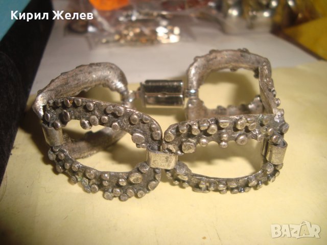 ДЕБЕЛО ПОСРЕБРЕНА ВИНТИДЖ АРТ ГРИВНА от БЛАГОРОДНА НЕРЪЖДАЕМА СТОМАНА ХУДОЖЕСТВЕНА ИЗРАБОТКА 27428