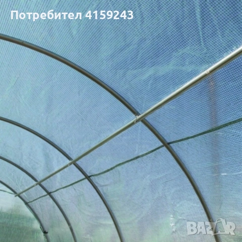 Градинска четирисегментна бяла оранжерия - модерен и ярък дизайн - 6 х 3 х 2м, снимка 3 - Оранжерии - 53936788