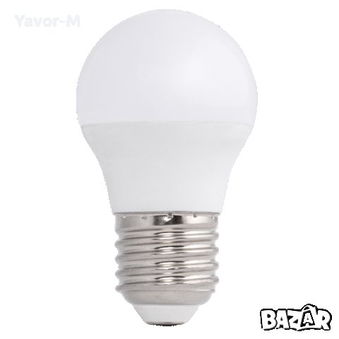 LED Лампа, Топка 5W, E27, 3000K, 220-240V AC, Топла светлина, Ultralux - LBL52730, снимка 1 - Крушки - 40861545