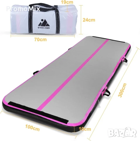 Надуваема въздушна платформа Evapoland E1395-01 3м SUB падъл борд постелка Надуваема тренировъчна по, снимка 11 - Други спортове - 47546687