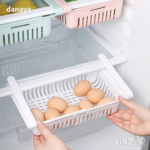 4060 Разтегателна етажерка за хладилник органайзер, снимка 3 - Органайзери - 42297410
