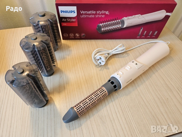 Нова Маша PHILIPS Air Styler 7000 BHA735/00 Електрическа четка прическа коса преса маши сешоар, снимка 18 - Маши за коса - 53977561