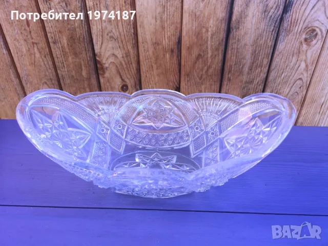 Ново. Стъклена фруктиера, снимка 2 - Сервизи - 48110108