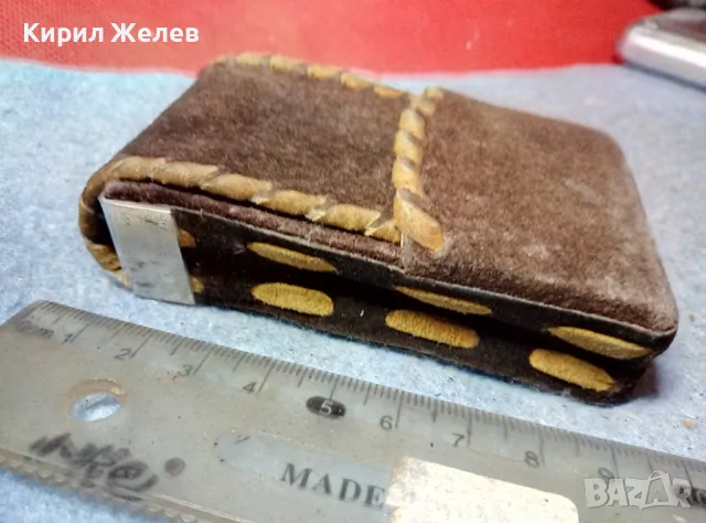 Стар КАЛЪФ За ЦИГАРИ или ДРУГО - ЕСТЕСТВЕНА ЩАВЕНА КОЖА МАЙСТОРСКА РЪЧНА АРТ ИЗРАБОТКА 47552, снимка 5 - Други ценни предмети - 47694939