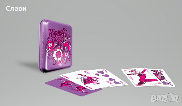 Карти за игра HarleyQuinn Vintage метална кутия