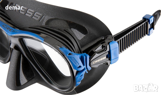 Cressi Naxos Mask - маска за гмуркане със система против замъгляване, снимка 4 - Водни спортове - 44585132