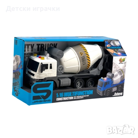 Камион бетоновоз със светлини и звуци , снимка 2 - Коли, камиони, мотори, писти - 52070210