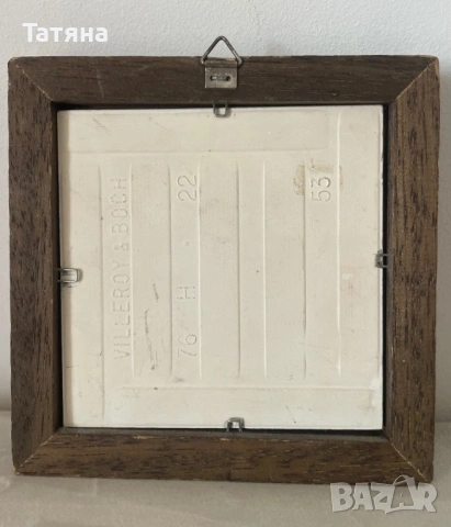 Винтидж керамична плочка, Villeroy & Boch, живопис, снимка 8 - Картини - 53136374