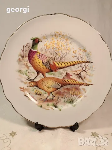 декоративна порцеланова чиния Limoges фазани 25/1