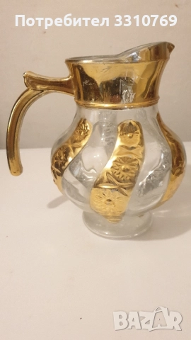 Красива стъклена кана. , снимка 1