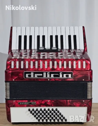 Акордеон Delicia Junior 22 НОВ, снимка 2 - Акордеони - 56160347