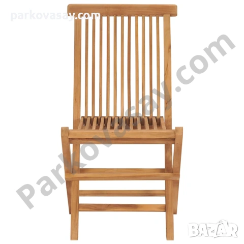Сгъваеми градински столове тиково дърво масив, снимка 8 - Градински мебели, декорация  - 54163324