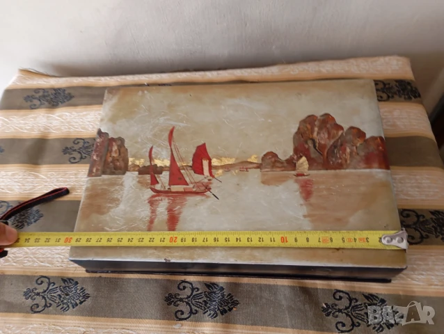 Стара дървена кутия, снимка 3 - Други ценни предмети - 51024735