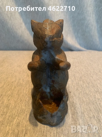 стара чугунена фигура катеричка , снимка 3 - Антикварни и старинни предмети - 53065834