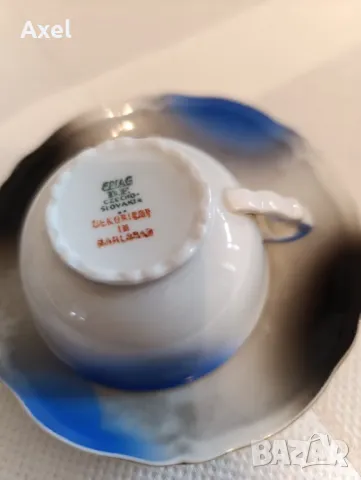 Оригинален чешки костен порцелан сервиз кафе, снимка 5 - Сервизи - 50060464