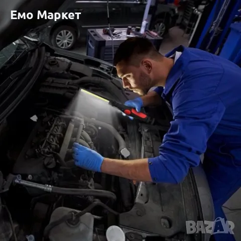 LED фенер с USB зареждане, 360 градуса завъртане и чупещо се рамо FL96, снимка 11 - Къмпинг осветление - 49148179