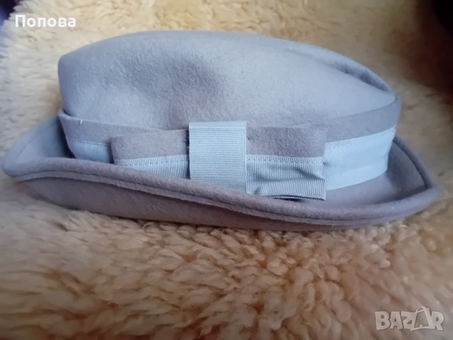 Италианска вълнена шапка с панделка, снимка 5 - Шапки - 52231052