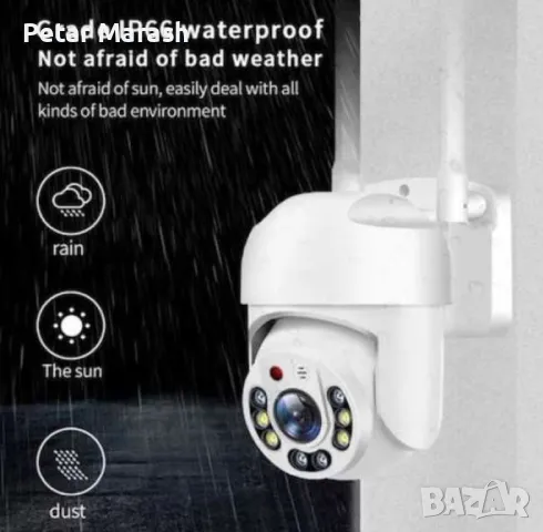 Куполна безжична камера COBRA 8 LED 5G YCC365+ - бяла, снимка 3 - HD камери - 49520649