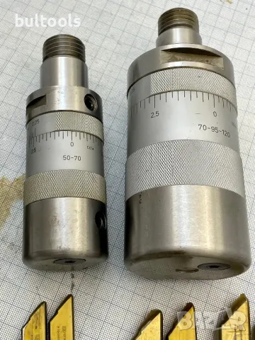 Швейцарски комплект микрометрични глави Ф16-Ф120мм./0,005мм., снимка 6 - Други машини и части - 32954056