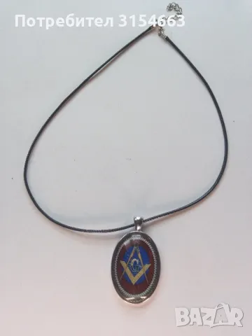 Медальон с масонски символи , снимка 6 - Колиета, медальони, синджири - 49787136