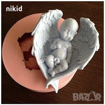 2 вида бебе с крила силиконов молд форма фондан шоколад гипс калъп украса